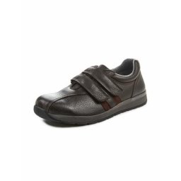 Avena Herren Hallux-Bequem-Klettslipper Braun