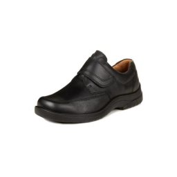 Avena Herren Extraweit-Klettschuh Schwarz