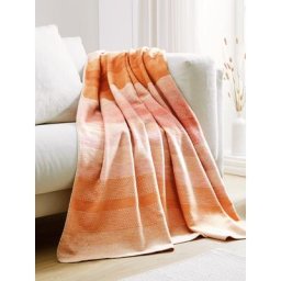 Avena Herren Jacquard-Bio-Baumwolldecke Sunshine Gelb