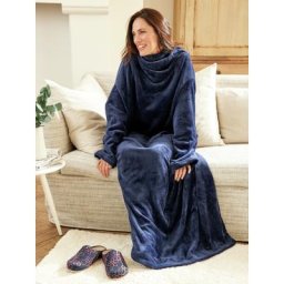 Avena Herren Wolldecke Blau