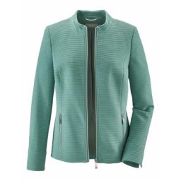 Avena Damen Blazerjacke Bequem-Jersey Gruen