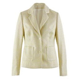 Avena Damen Blazer-Jacke Gelb einfarbig