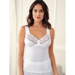Avena Damen BH-Hemd Figurformer Weiss