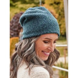 Avena Damen Beanies Gruen einfarbig