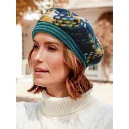 Avena Damen Strickhut Formstabil Blau