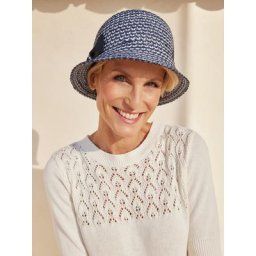 Avena Damen Sommerhut Maritim Blau