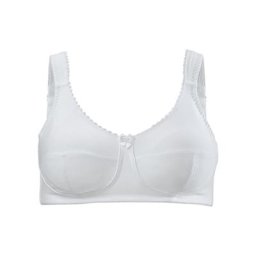 Avena Damen Baumwoll-Soft-BH Weiss