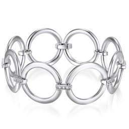 Rafaela Donata Armband Metall-Legierung verziert mit Kristallen von Swarovski® in Silber Armbänder & Armreife Damen