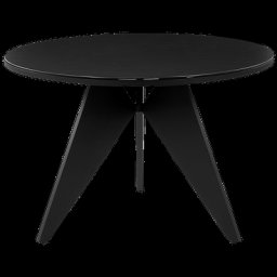 Gartentisch Schwarz Aluminium ⌀ 110 cm für 4 Personen Keramikglasplatte Rund X-Beine Outdoor Terrasse Balkon Möbel Garten Ausstattung