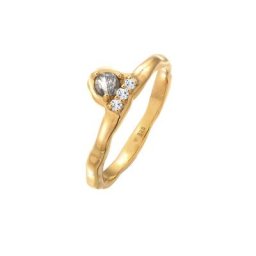 Elli PREMIUM Elli PREMIUM Ring Turmalin Quarz Topas Organic Look 925 Silber Ringe Damen
