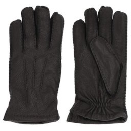 Bugatti Handschuhe Leder Schwarz Herren