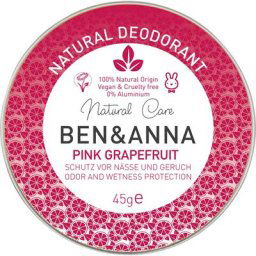 Ben & Anna Natural Deodorant Creme Pink Grapefruit Deodorants 45 g
