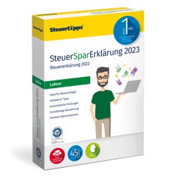 SteuerSparErklärung Lehrer 2023 für Steuerjahr 2022