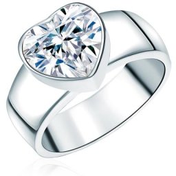 Rafaela Donata Ring Herz Sterling Silber Zirkonia in Silber Ringe Damen