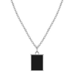 Männerglanz Halskette Sterling Silber Achat in Silber Ketten Herren