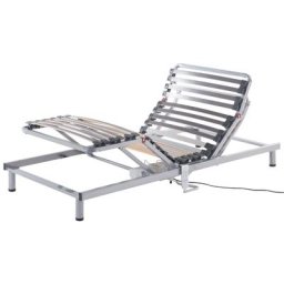 Lattenrost Birkenholz Metall 90 x 200 cm elektrisch verstellbar 4 individuelle Verstellpunkte 26 Federleisten für Einzelbett Kinderzimmer