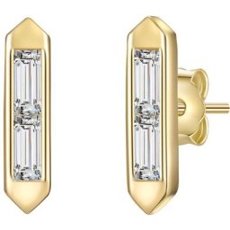 Glanzstücke München Ohrstecker Sterling Silber Topas in Gelbgold Ohrringe Damen