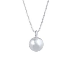 Elli PREMIUM Elli PREMIUM Halskette Kugel Anhänger Rund Basic 925 Silber Ketten Damen
