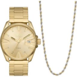 Diesel Uhren-Set Edelstahl Schmuck-Set Herren