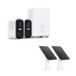 eufyCam 2C Pro + eufyCam Solar Panel Ladegerät (Doppelpack)