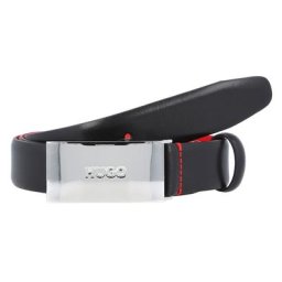 Hugo Boss Baldwin Gürtel Leder Schwarz Herren