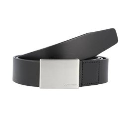CALVIN KLEIN Formal Plaque Gürtel Leder Schwarz Herren