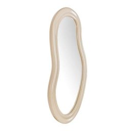 Spiegel ROMY - Spiegel in organischer Form, Glas & Holz in Beige, H92