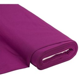 Sweatstoff Basic mit gerauter Innenseite, brombeer
