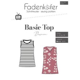 Fadenkäfer Schnitt Basic-Top für Damen