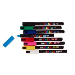 POSCA Marker, extra fein, PC1MR, 8 Stück