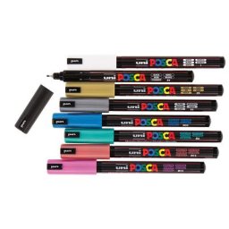 POSCA Metallic-Marker, extra fein, PC1MR, 8 Stück