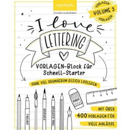 Buch I love Lettering – Vorlagen