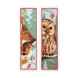 Lesezeichen Eule & Reh, 2er-Set