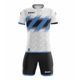 Zeus Icon Teamwear Set Trikot mit Shorts weiß royal