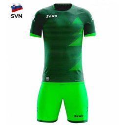Zeus Mundial Teamwear Set Trikot mit Shorts grün neon