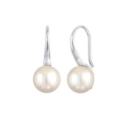 Nenalina Nenalina Ohrringe Perle synthetisch Fischhacken 925 Silber Damen