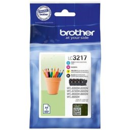 Brother LC-3217 VAL DR Tintenpatrone schwarz cyan magenta yellow original