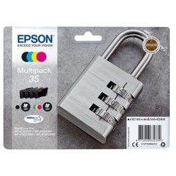 Epson 35 / C 13 T 35864010 Tintenpatrone schwarz cyan magenta yellow original