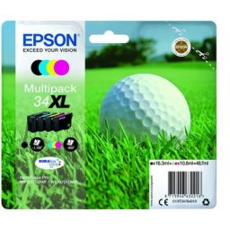 Epson 34XL / C 13 T 34764010 Tintenpatrone schwarz cyan magenta yellow original