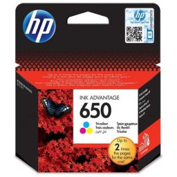 HP 650 / CZ 102 AE Tintenpatrone color original