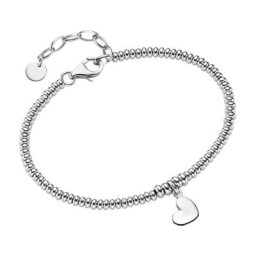 Smart Jewel Armband Herz-Anhänger, Silber 925 Armbänder & Armreife Silber Damen
