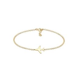 Elli Elli Armband Basic Erbskette Flugzeug Travel Reise 925 Silber Armbänder & Armreife Damen