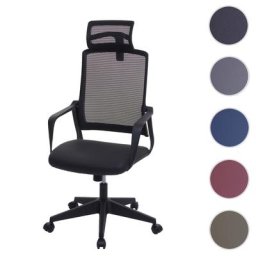Bürostuhl HWC-J52, Drehstuhl Schreibtischstuhl, ergonomisch Kopfstütze, Kunstleder ~ Variantenangebot