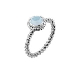 Nenalina Nenalina Ring Aquamarine Geburtsstein März Boho 925 Silber Ringe Damen