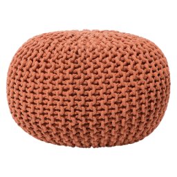 Pouf Kupfer 100% Baumwolle Rund ⌀ 40 cm Elegant Modern