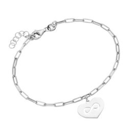 Smart Jewel Armband Anhänger Herz mit Infinity Symbol, Silber 925 Armbänder & Armreife Silber Damen