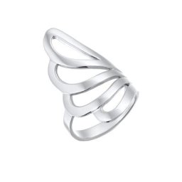 Nenalina Nenalina Ring Basic Welle Geo Modern 925 Sterling Silber Ringe Damen