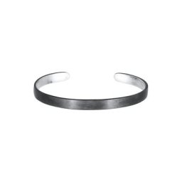 KUZZOI KUZZOI Armband Basic Armreif Bangle matt 925 Sterling Silber Herrenschmuck Herren