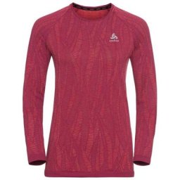 Odlo Damen Blackcomb Light Eco Bl Top Crew Neck L/S pink