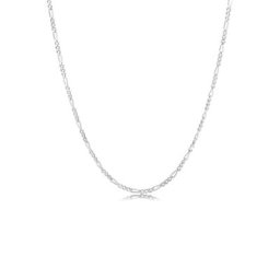 KUZZOI KUZZOI Halskette Herren Figarokette Massiv Basic Trend 925 Silber Herrenschmuck